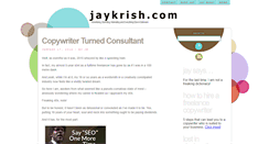 Desktop Screenshot of jaykrish.com