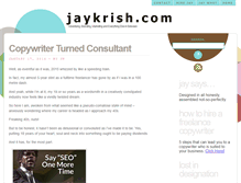 Tablet Screenshot of jaykrish.com